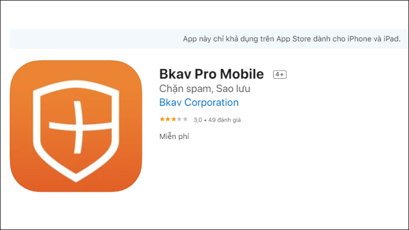 Ứng dụng Bkav Pro Mobile cho iPhone